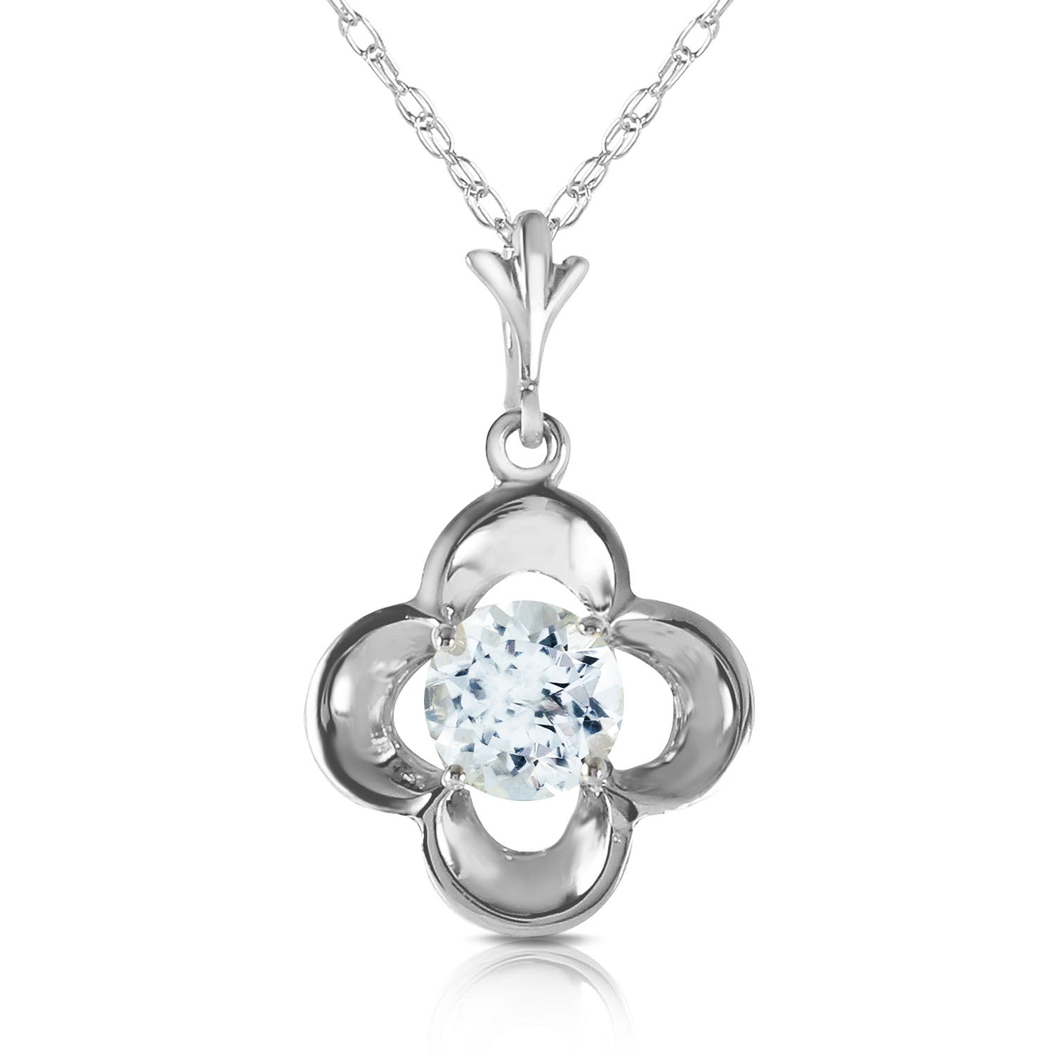 Autumn Serenity Aquamarine Necklace