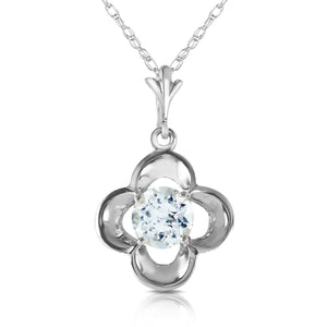 Autumn Serenity Aquamarine Necklace