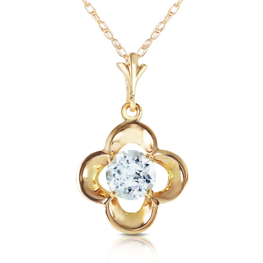 Autumn Serenity Aquamarine Necklace