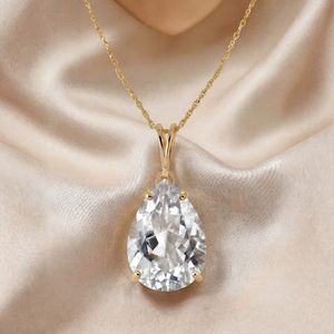 Hidden Light White Topaz Necklace