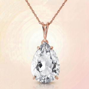 Hidden Light White Topaz Necklace
