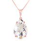 Hidden Light White Topaz Necklace