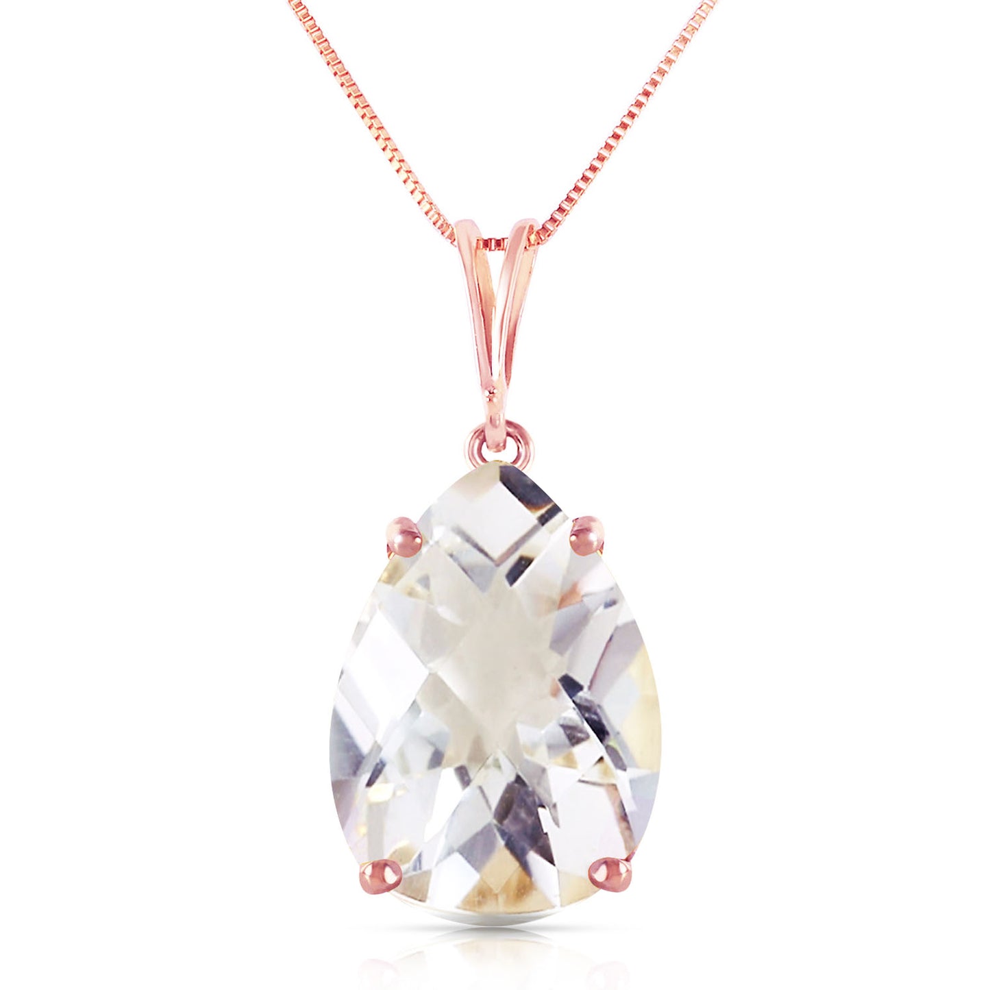 Hidden Light White Topaz Necklace