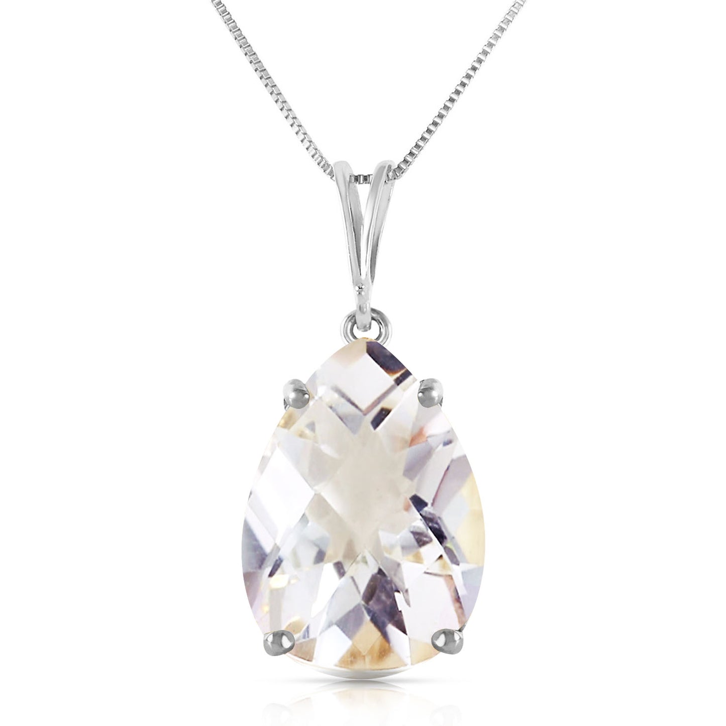 Hidden Light White Topaz Necklace