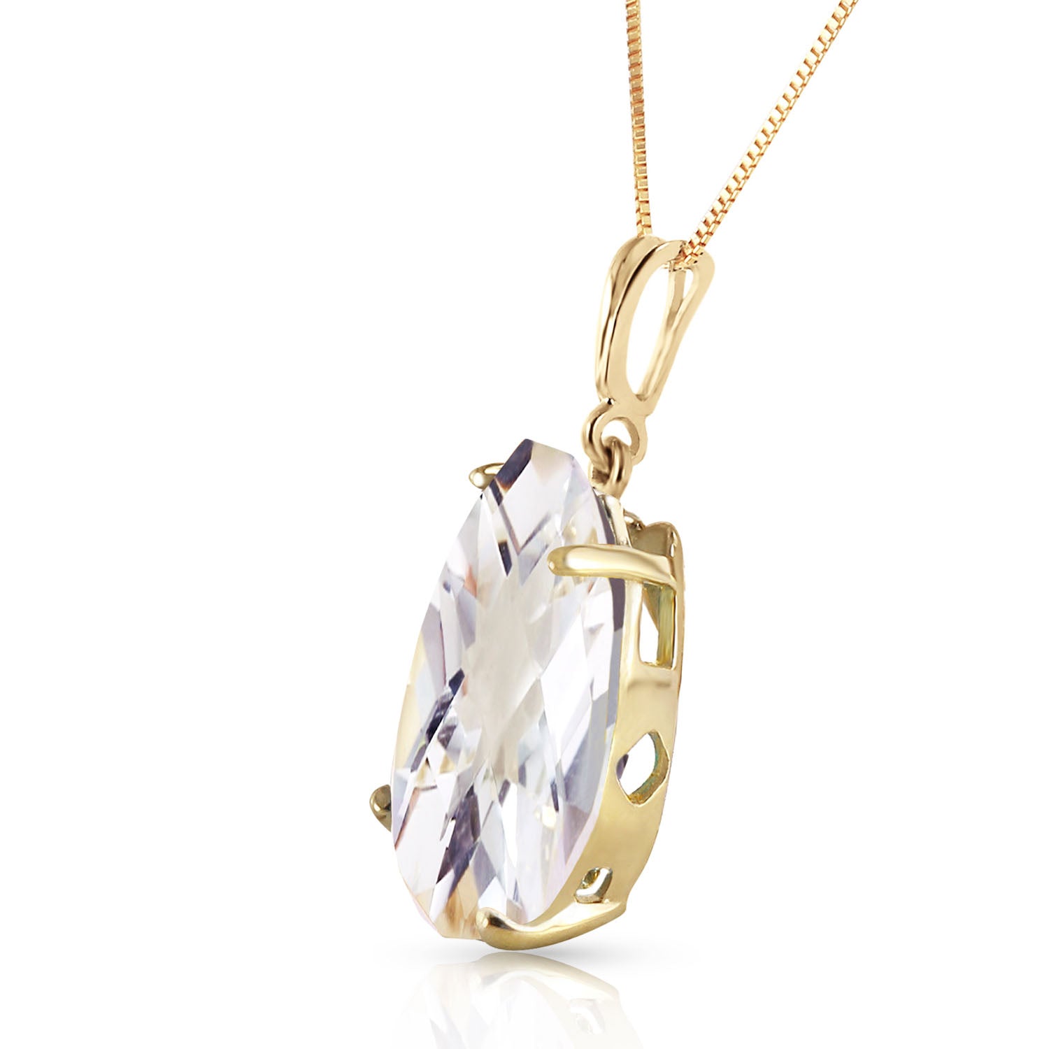 Hidden Light White Topaz Necklace