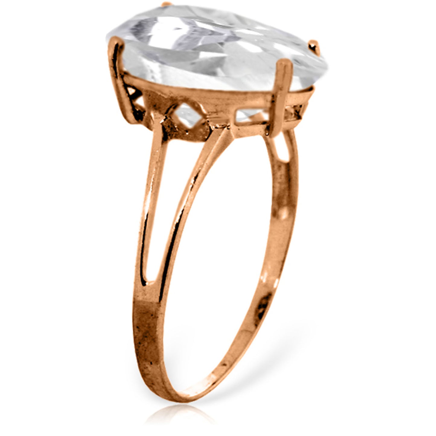 Essential Droplet White Topaz Ring