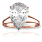 Essential Droplet White Topaz Ring