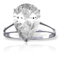 Essential Droplet White Topaz Ring