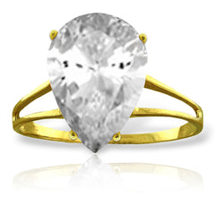 Essential Droplet White Topaz Ring
