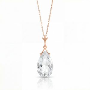 Lunar Glow White Topaz Necklace