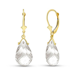 Lunar Glow White Topaz Earrings
