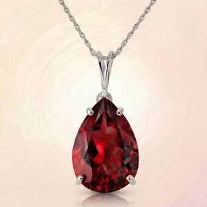 Hidden Light Garnet Necklace