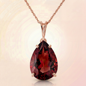 Hidden Light Garnet Necklace