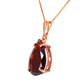 Graceful Pears Garnet Necklace