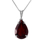 Graceful Pears Garnet Necklace