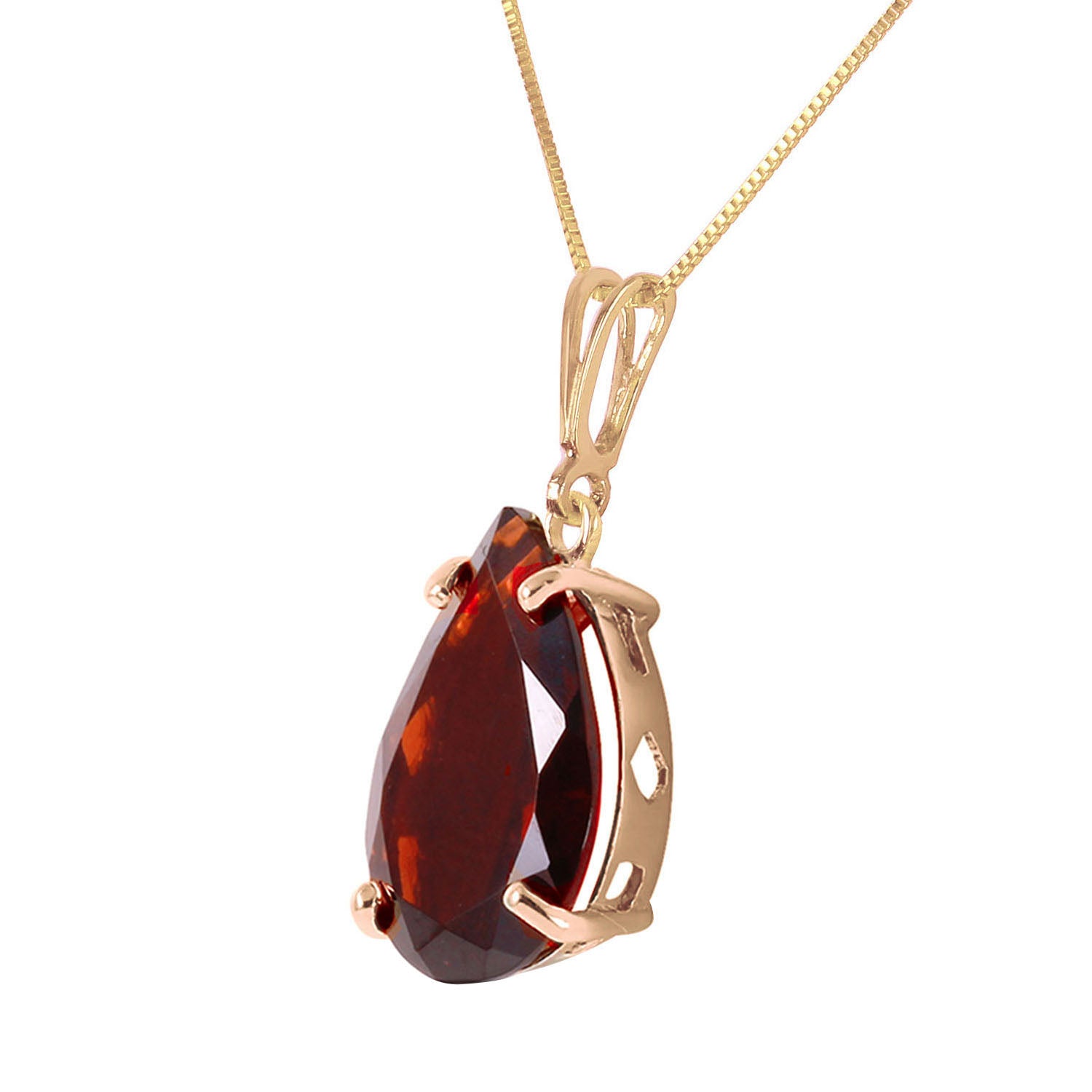 Hidden Light Garnet Necklace