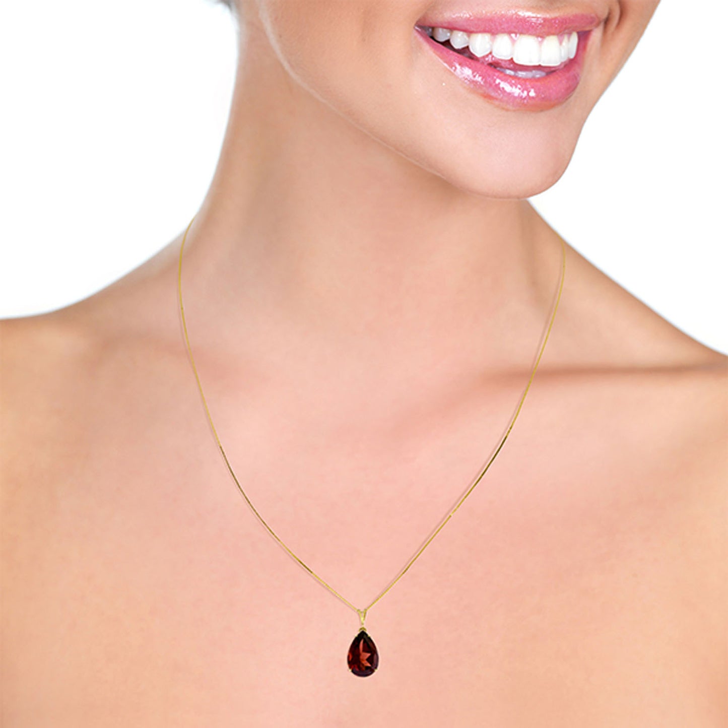 Hidden Light Garnet Necklace