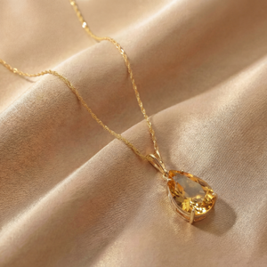 Hidden Light Citrine Necklace