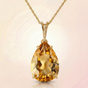 Hidden Light Citrine Necklace