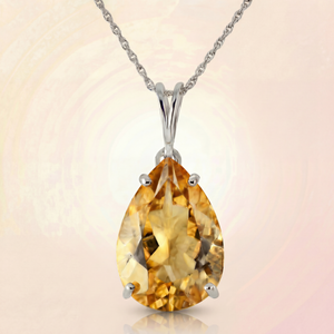 Hidden Light Citrine Necklace