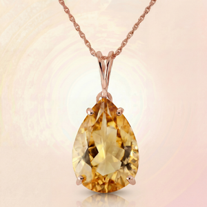 Hidden Light Citrine Necklace