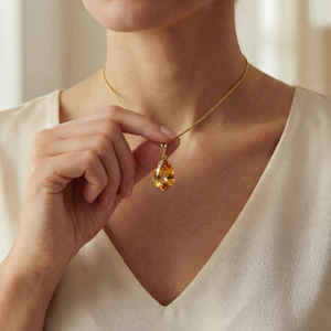 Hidden Light Citrine Necklace