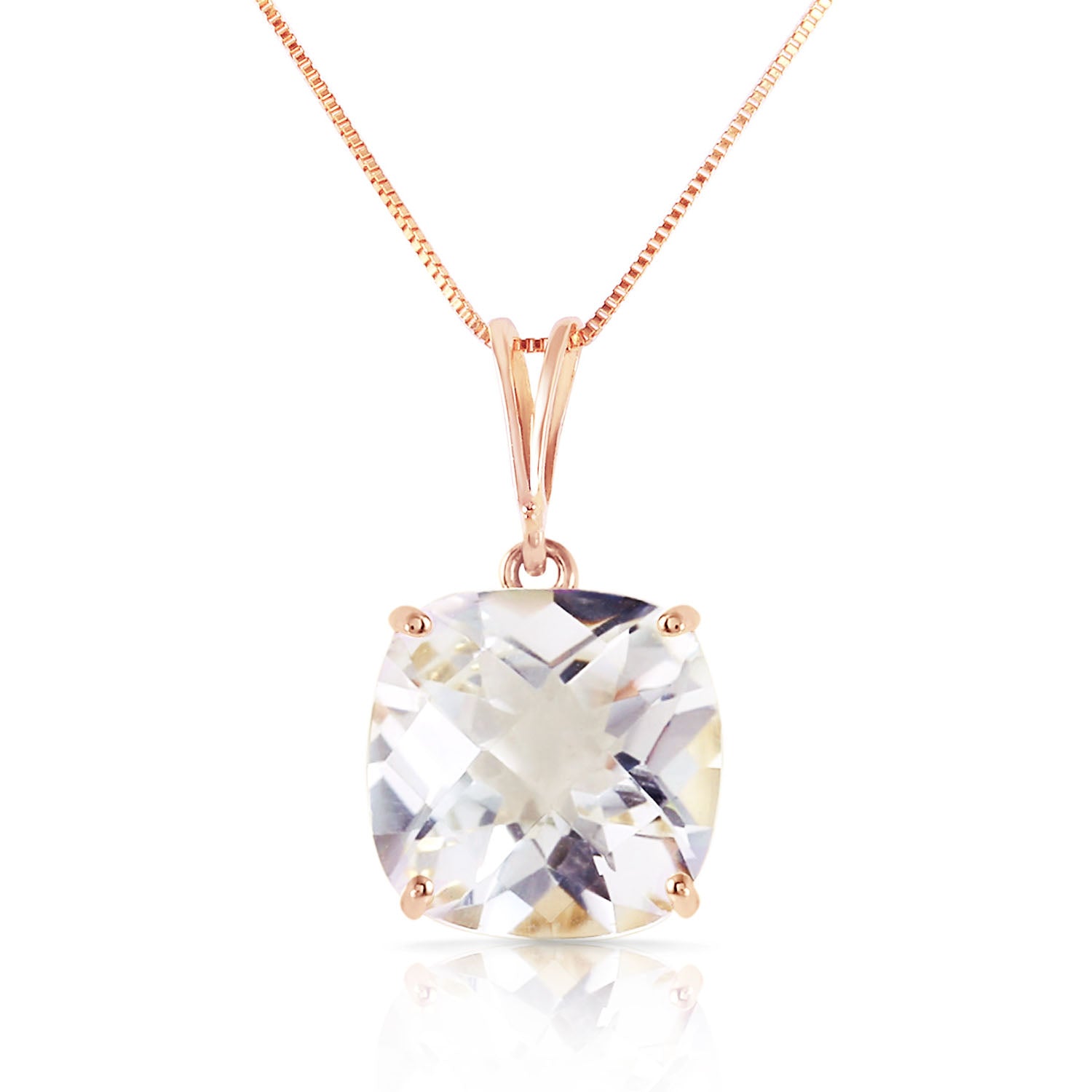 Glowing Halo White Topaz Necklace