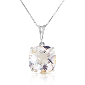 Glowing Halo White Topaz Necklace