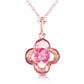 Autumn Serenity Pink Topaz Necklace