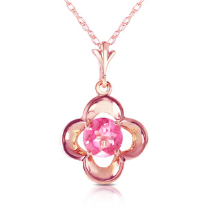 Autumn Serenity Pink Topaz Necklace