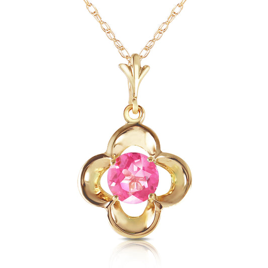 Autumn Serenity Pink Topaz Necklace