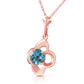 Autumn Serenity Blue Topaz Necklace