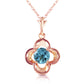 Autumn Serenity Blue Topaz Necklace