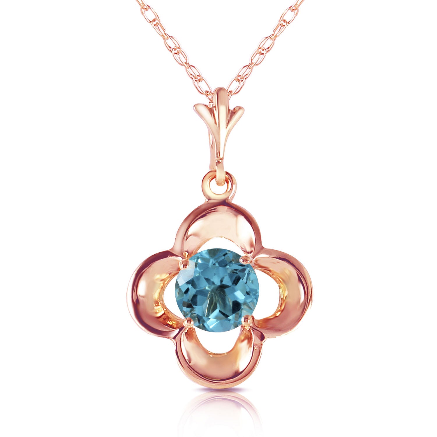 Autumn Serenity Blue Topaz Necklace