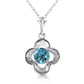 Autumn Serenity Blue Topaz Necklace