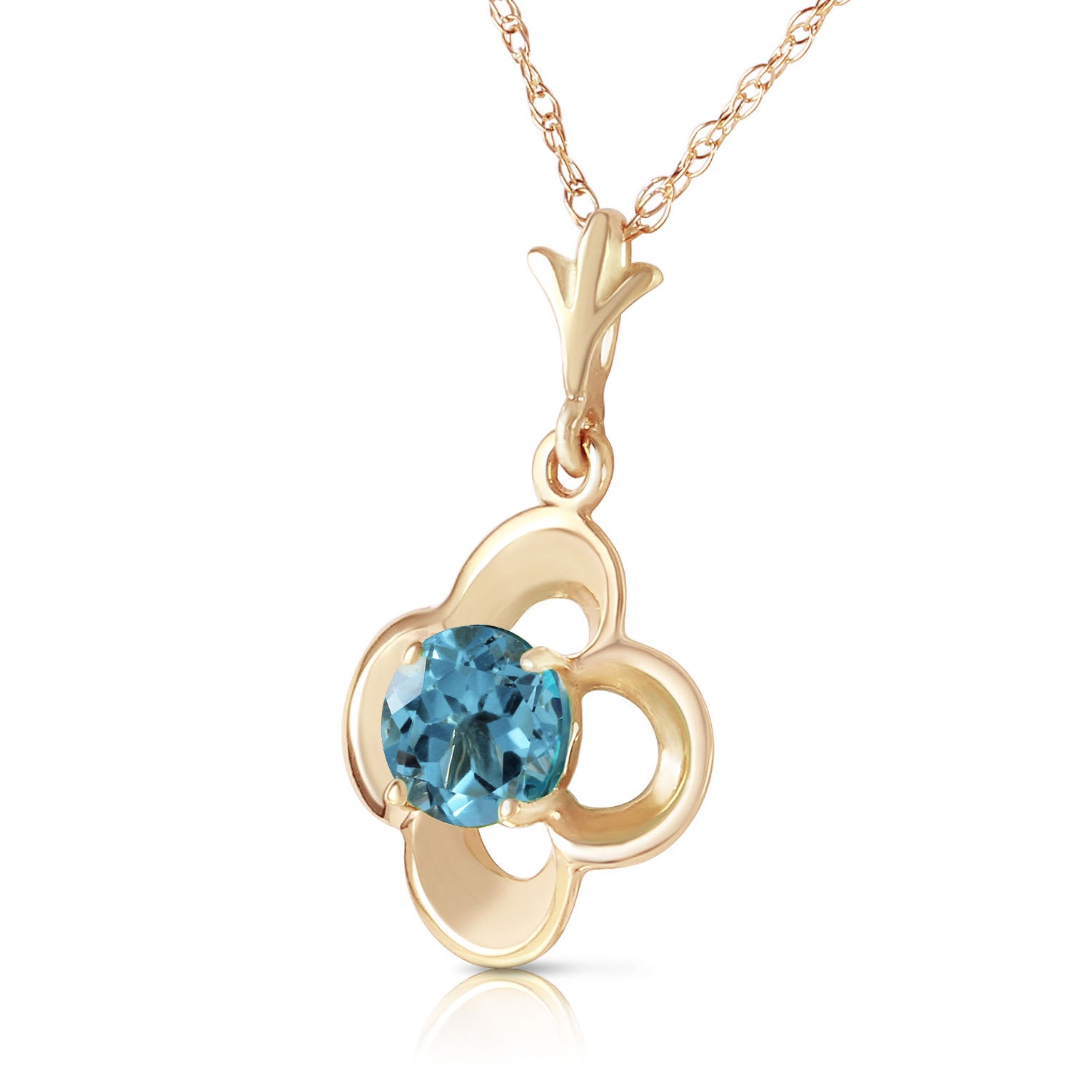Autumn Serenity Blue Topaz Necklace
