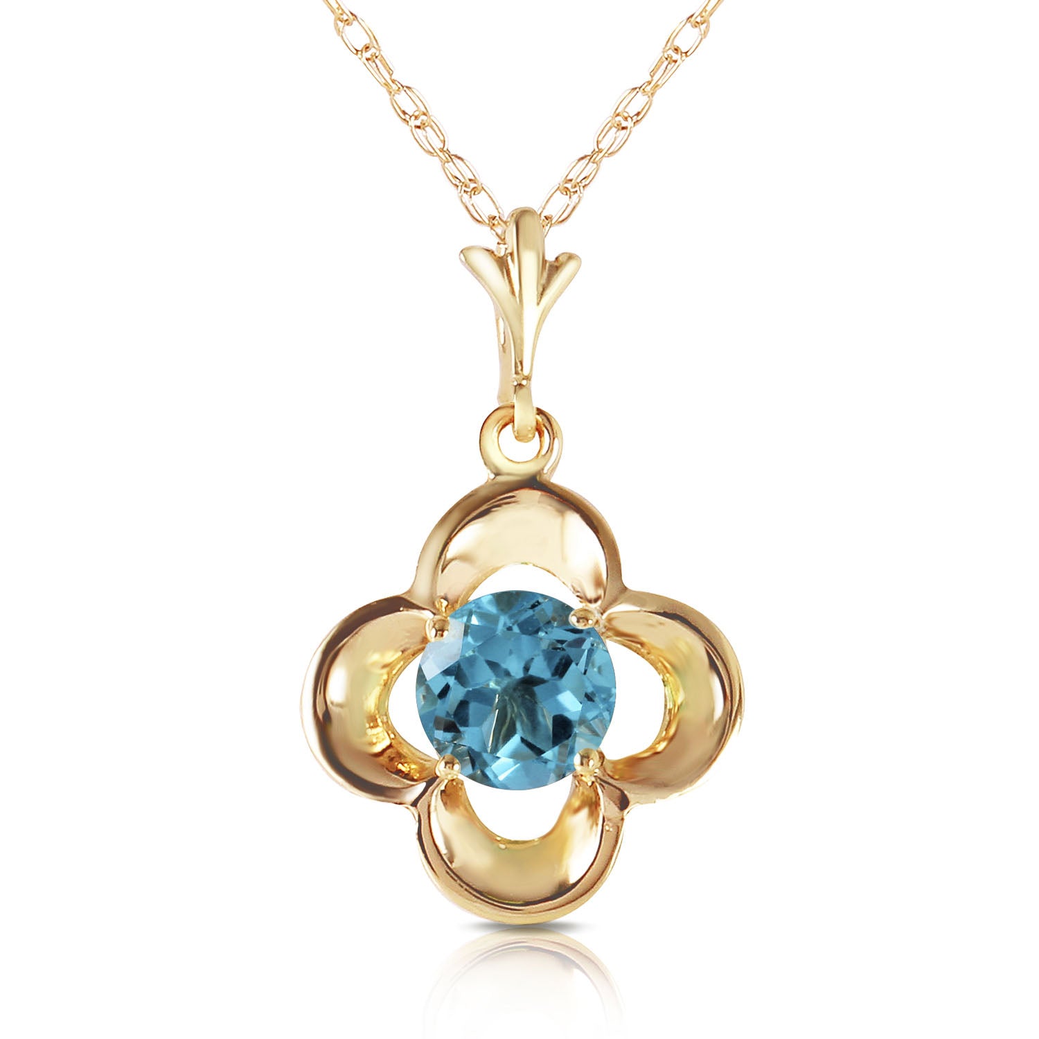 Autumn Serenity Blue Topaz Necklace