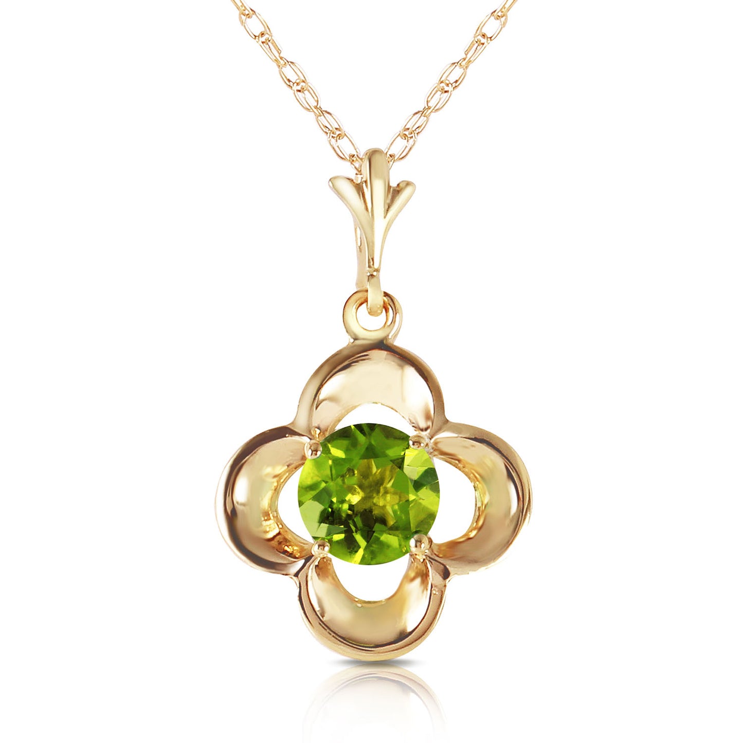 Bloomstone Blossom Peridot Necklace