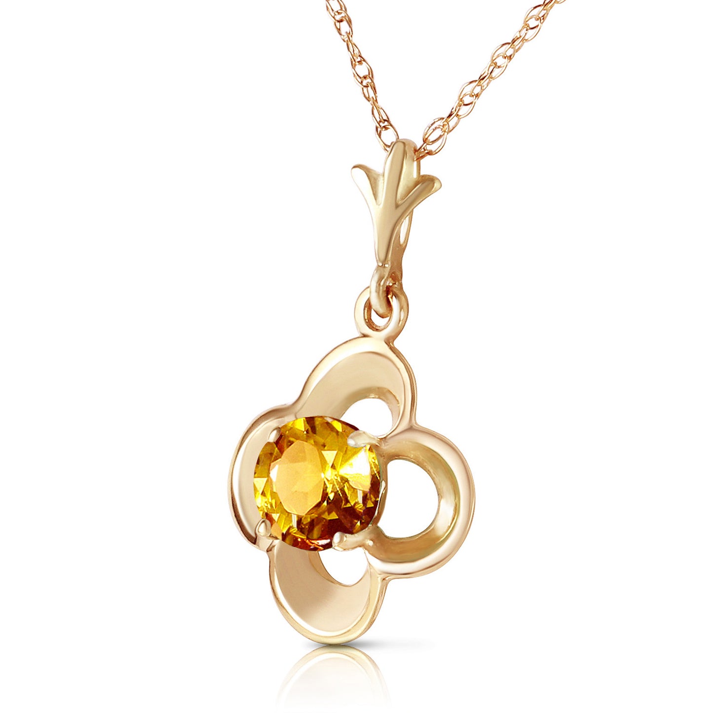 Bloomstone Blossom Citrine Necklace