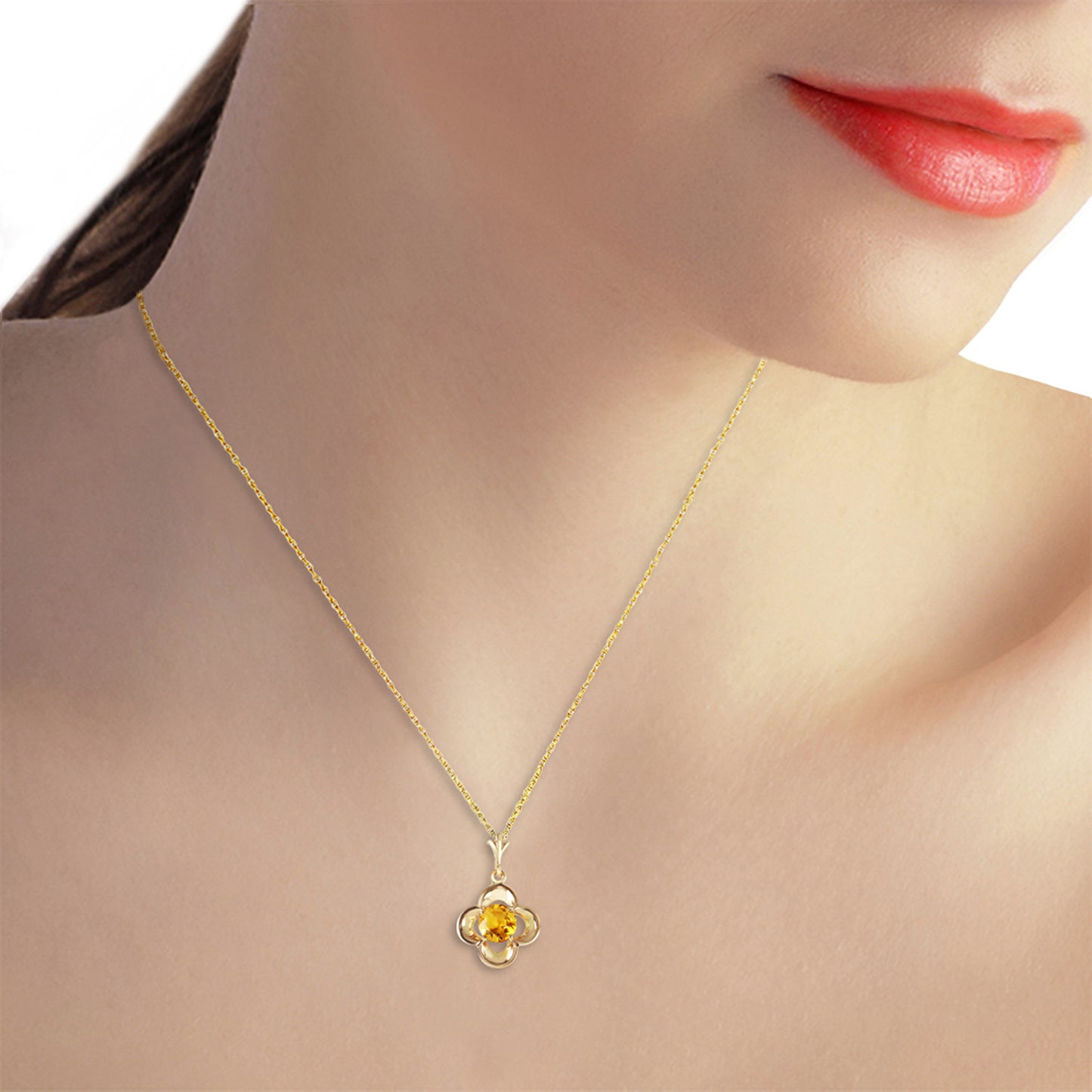 Bloomstone Blossom Citrine Necklace