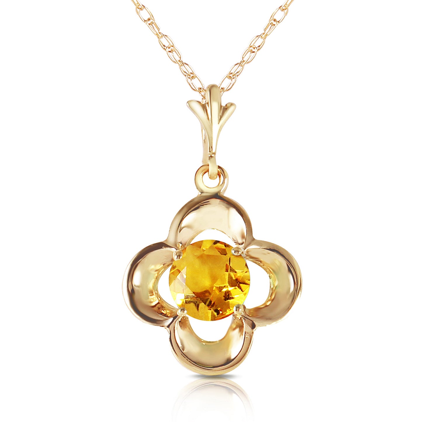 Bloomstone Blossom Citrine Necklace