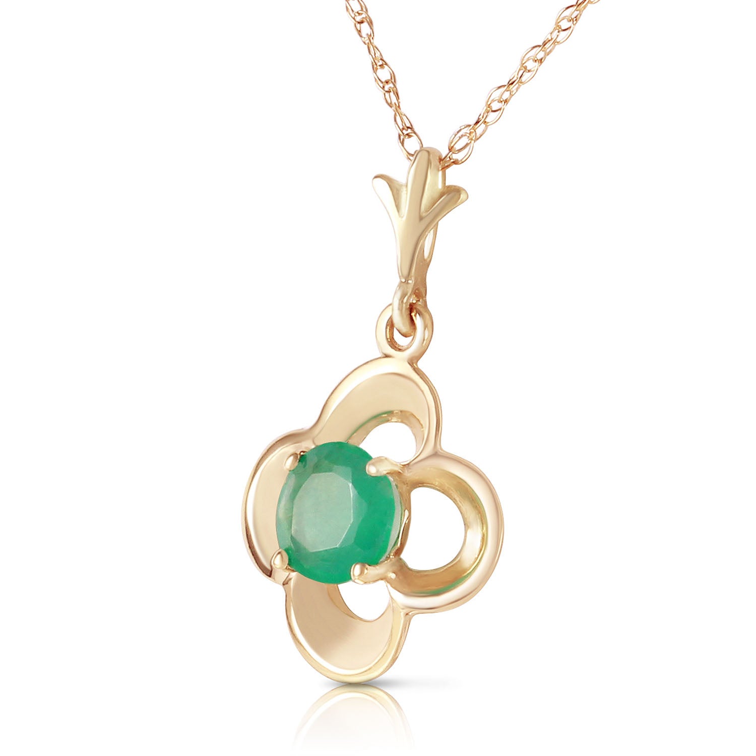 Autumn Serenity Emerald Necklace