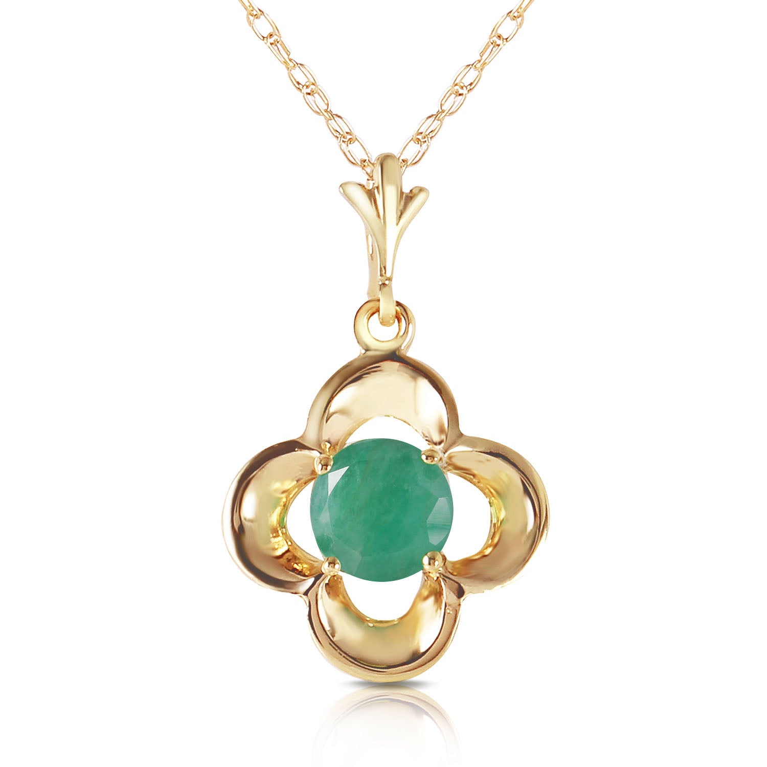 Autumn Serenity Emerald Necklace