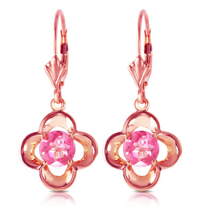 Autumn Serenity Pink Topaz Earrings