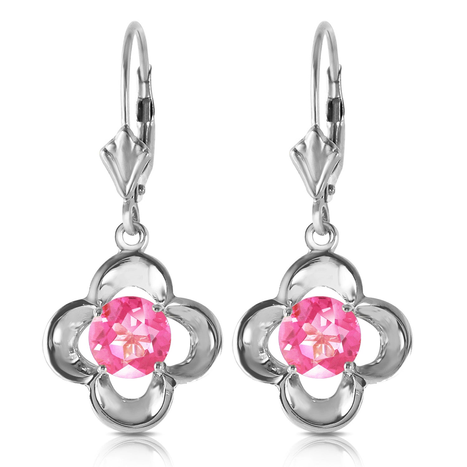 Autumn Serenity Pink Topaz Earrings