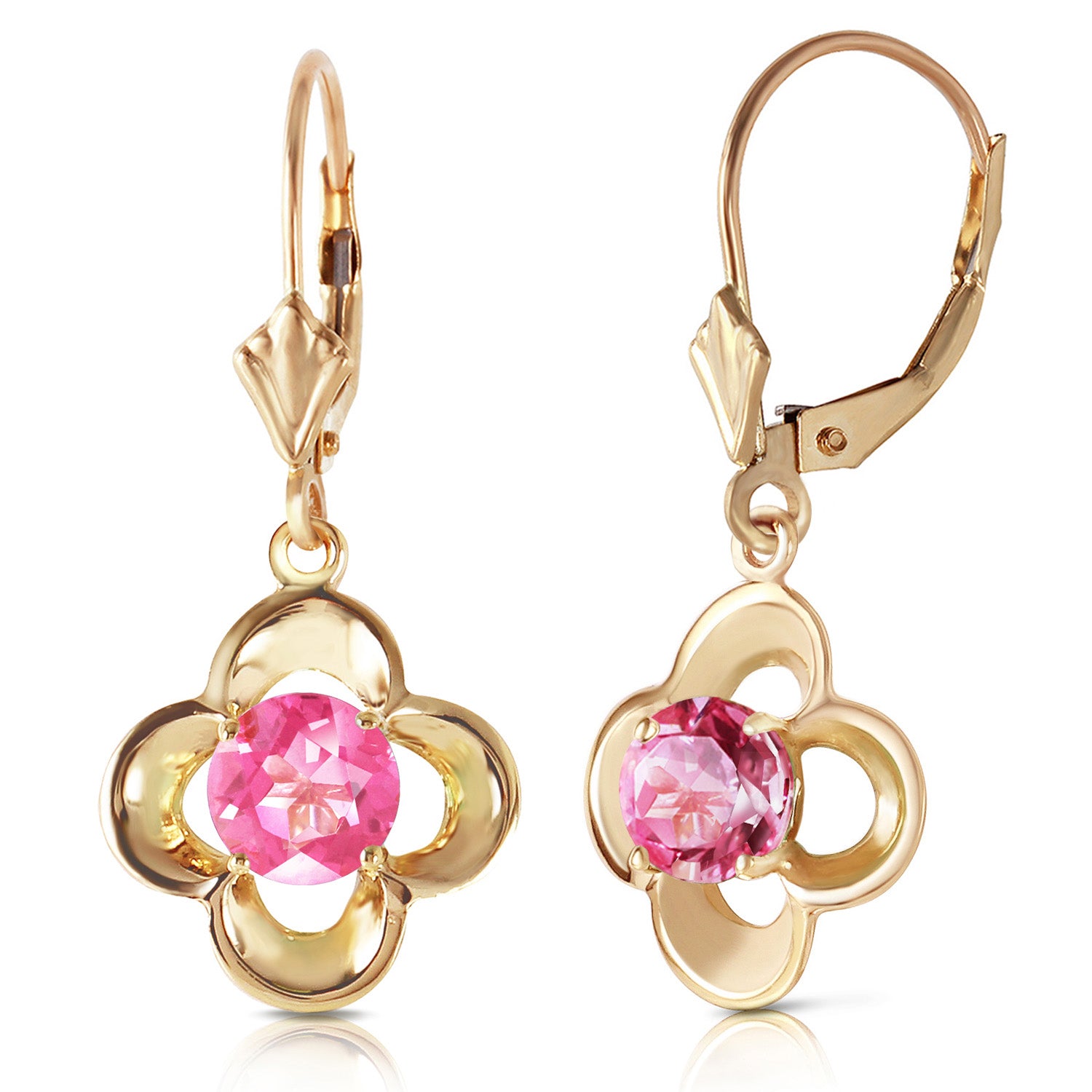 Autumn Serenity Pink Topaz Earrings