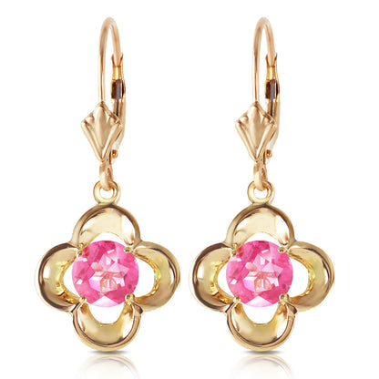 Autumn Serenity Pink Topaz Earrings