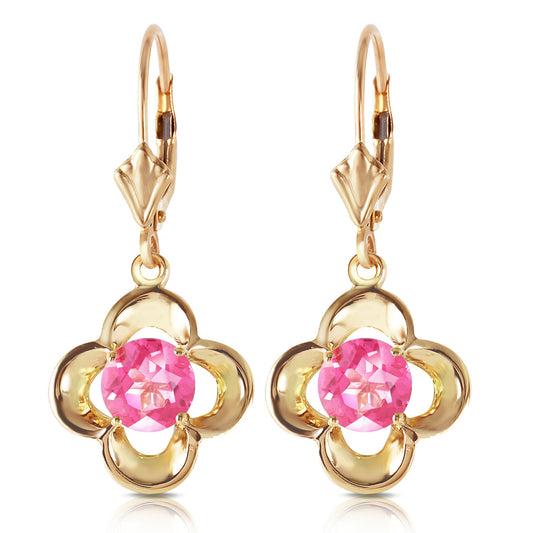 Autumn Serenity Pink Topaz Earrings