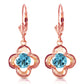 Autumn Serenity Blue Topaz Earrings