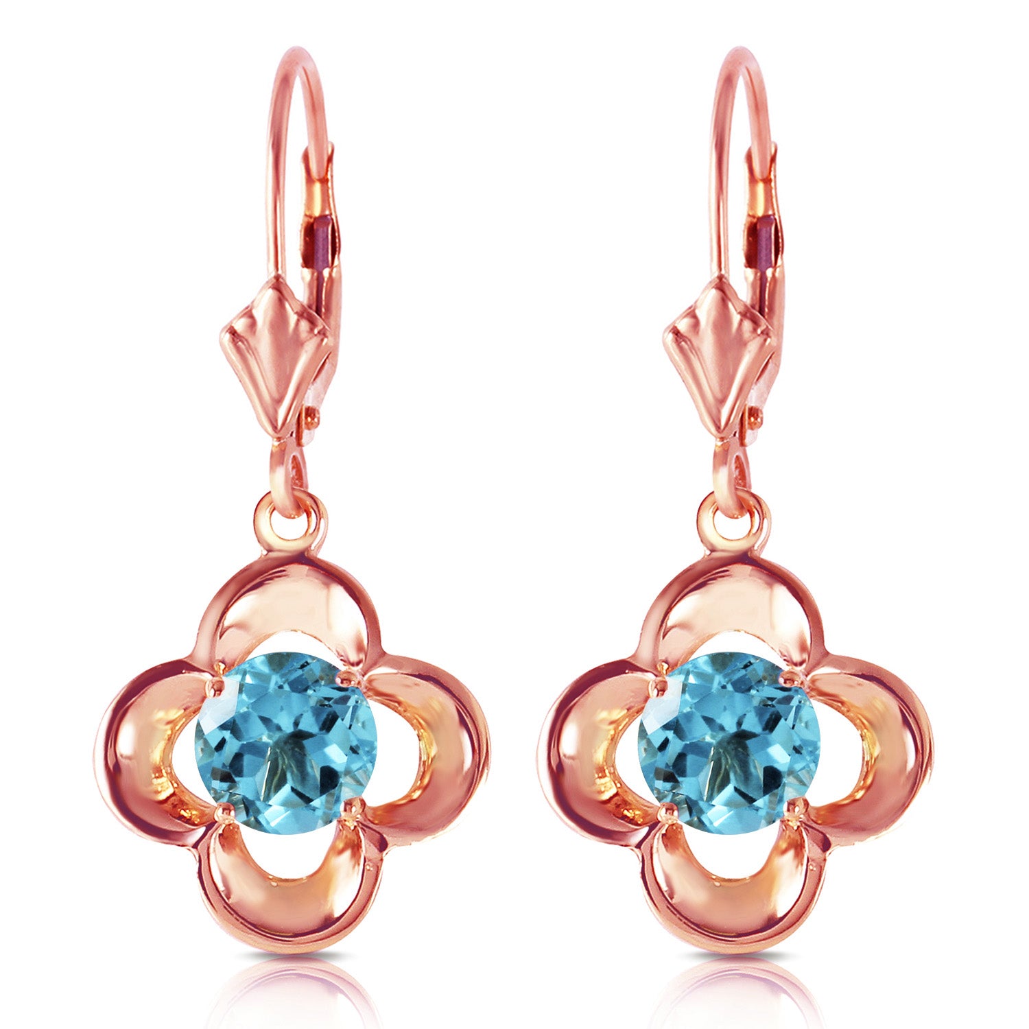 Autumn Serenity Blue Topaz Earrings